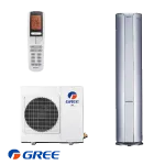 Колонен климатик Gree GVH24AK-K3DNC8A LCLH WiFi I-SHINE, 24000 BTU, клас А++
